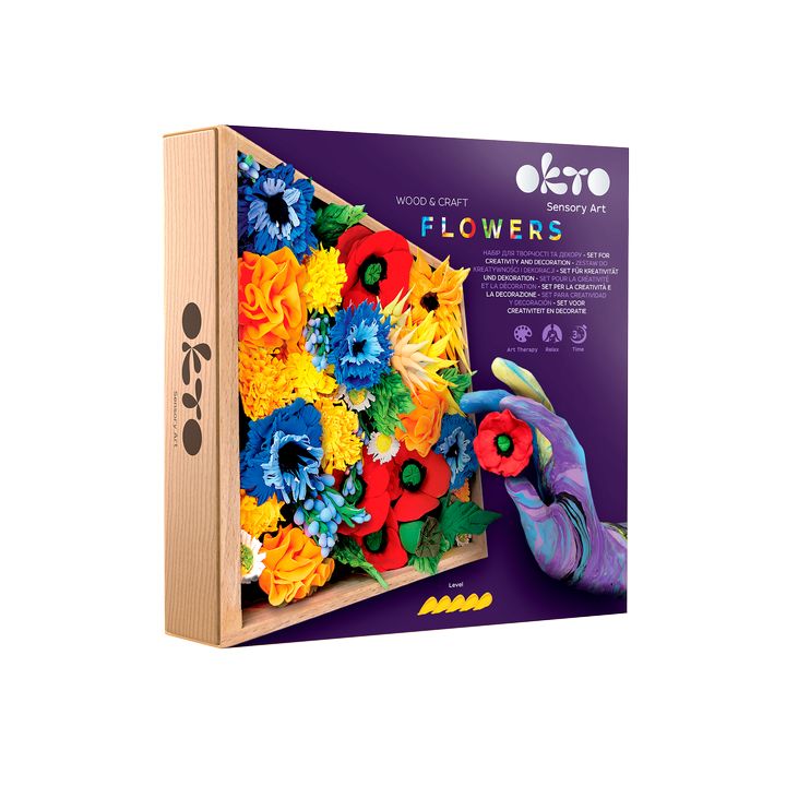 OKTO set za modeliranje u drvenom okviru 21 x 21 cm SLOBODA — slika 1