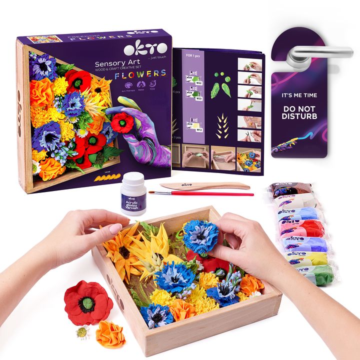 OKTO set za modeliranje u drvenom okviru 21 x 21 cm SLOBODA — slika 2