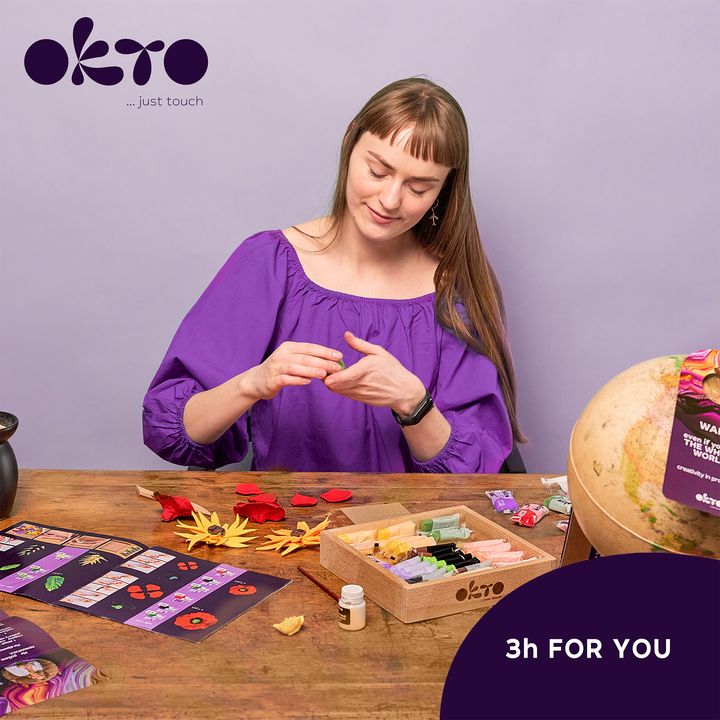 OKTO set za modeliranje u drvenom okviru 21 x 21 cm SLOBODA — slika 6