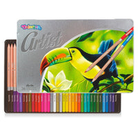 Set od 36 Colorino Artist olovaka u elegantnoj metalnoj kutiji za crtanje i bojenje.