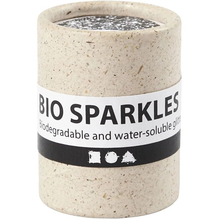 Organski srebrni glitter 10 g — slika 1