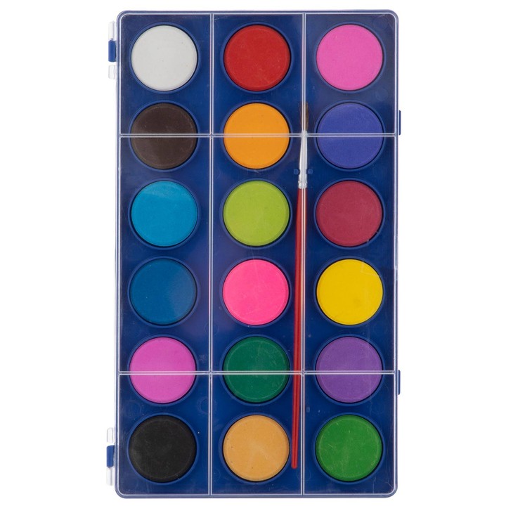 Set Paint Tablet 18 PCS sa kistom za slikanje vodenim bojama
