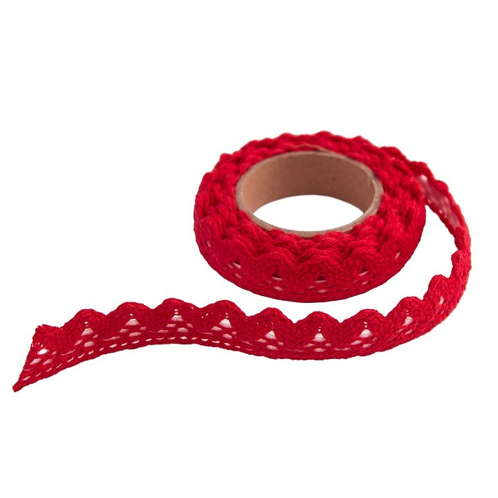 Pamučna samoljepljiva čipka 1.8 m - Red