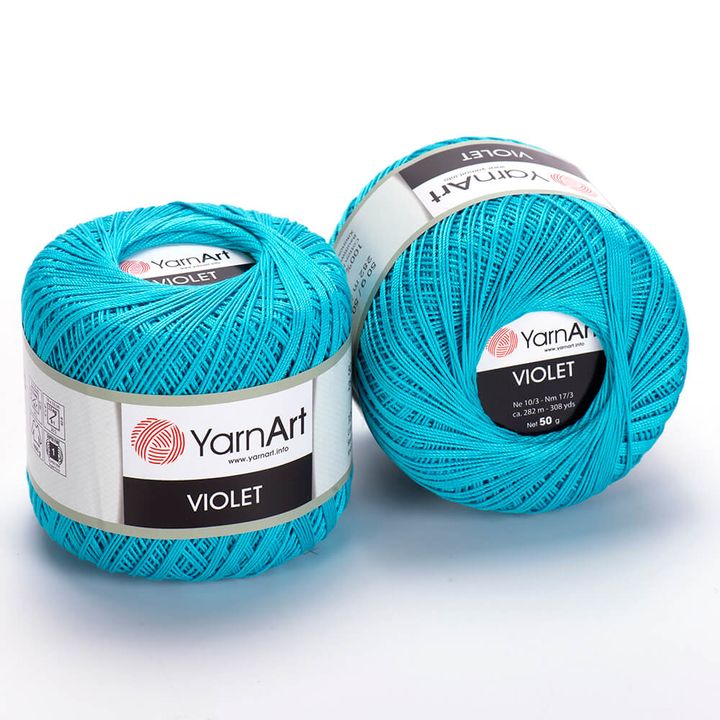 Pamučno predivo YarnArt Violet 50 g - izaberi boju — slika 2