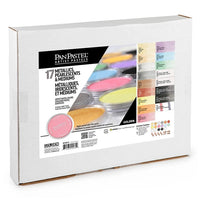 PanPastel set od 17 metalik i bisernih pastela sa medijima Golden u originalnom pakovanju.