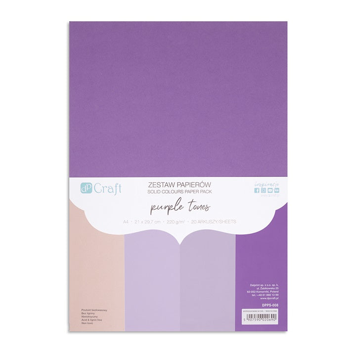 Papir u boji DP Craft 20 komada - razne nijanse boja — slika 4