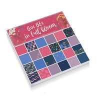 Set od 24 lista papira za scrapbooking s motivom cvijeća, dimenzija 30,5 x 30,5 cm.