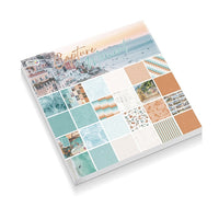 Set papira za scrapbooking s motivom mora, 24 lista dimenzija 30,5 x 30,5 cm za kreativne projekte.