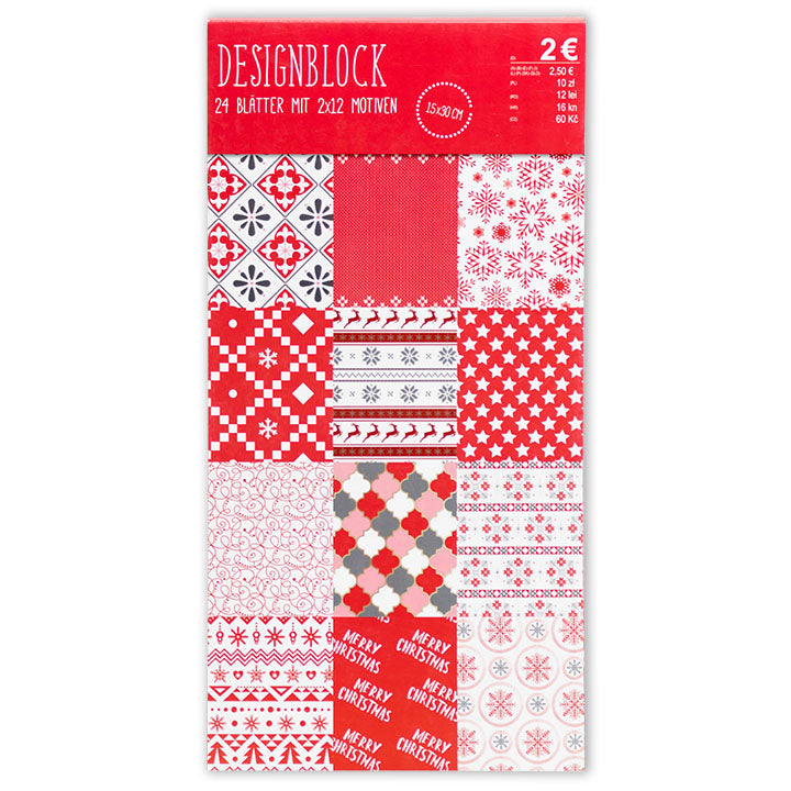 Papiri za scrapbooking 15 x 30 cm | set od 4 bloka — slika 5