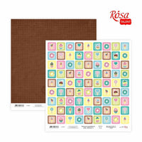 Papir za scrapbooking Cake delicious sa šarenim motivima slatkiša i kolača