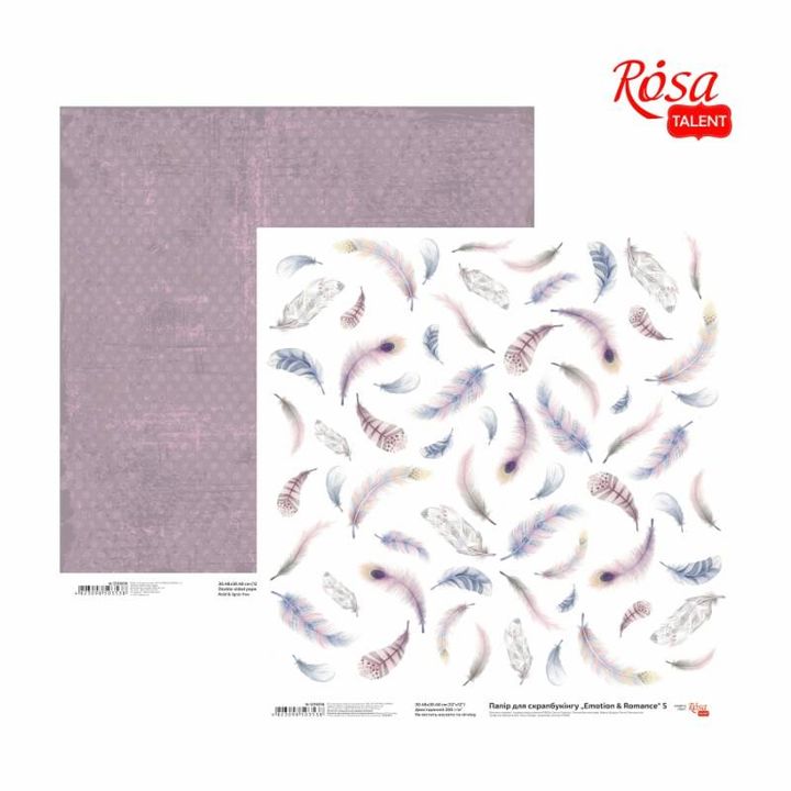 Kvalitetan papir za scrapbooking Emotion and Romance, 30,48 x 30,48 cm, različiti motivi.