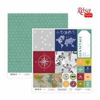 Dekorativni papir za scrapbooking Make your journey, kvadratni format 30,48 cm, idealan za umjetničko izražavanje.