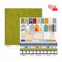 Papir za scrapbooking Make your journey, savršen za albume i kreativne radove, dimenzije 30,48 x 30,48 cm.