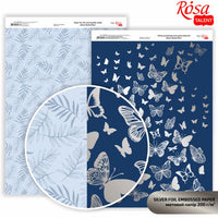 Kolekcija A4 papira Butterflies za scrapbooking u raznim bojama za umjetničko izražavanje.