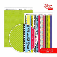 Elegantni Color Style A4 papir za scrapbooking sa prugama