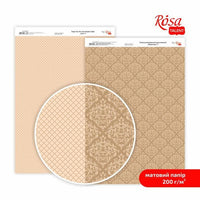 Papiri za scrapbooking Lace A4 s romantičnim motivima čipke