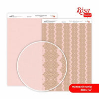 Papiri za scrapbooking Lace A4 s različitim uzorcima čipke