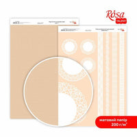 Papiri za scrapbooking Lace A4 s nježnim čipkastim motivima