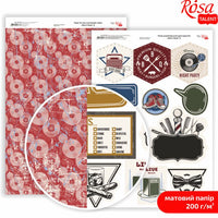 Papiri za scrapbooking Mens Style A4 sa motivima arhitektonskih skica
