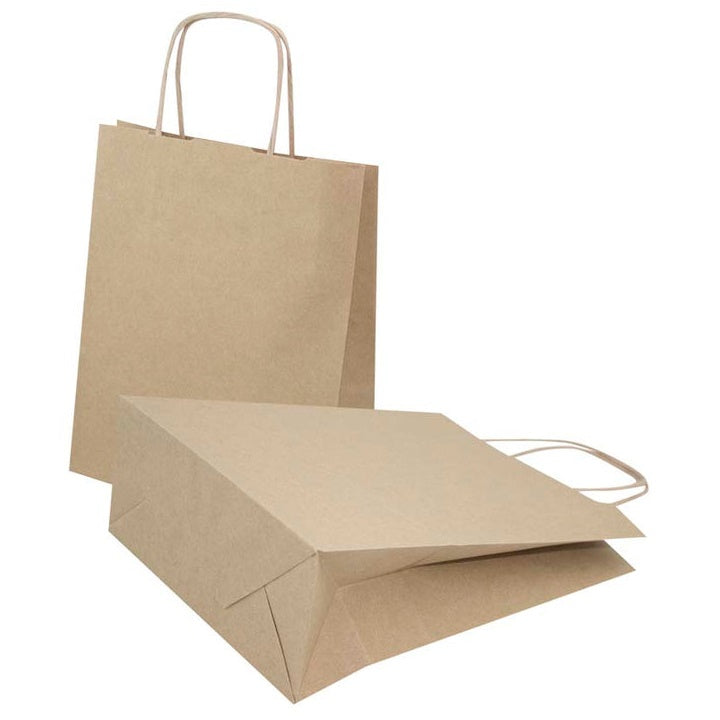 Papirnata vrećica smeđa 180x80x225 mm 10 kom — slika 3