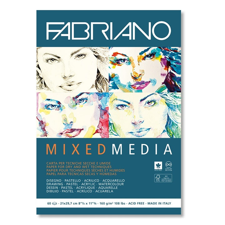 Papirnati blok F ABRIANO Mixed Media — slika 1