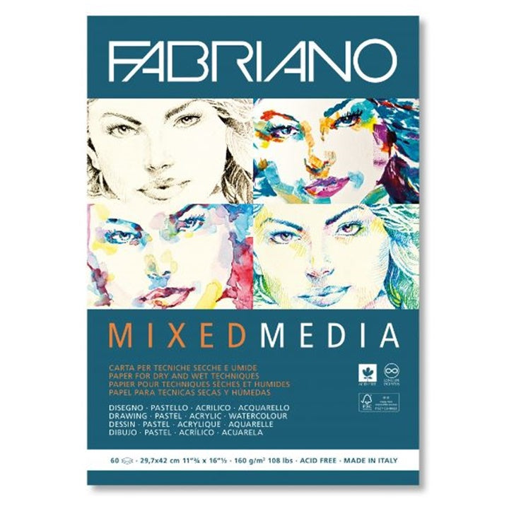 Papirnati blok F ABRIANO Mixed Media — slika 3