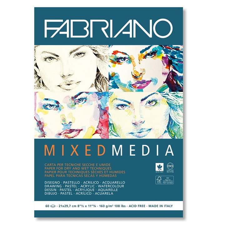 Papirnati blok F ABRIANO Mixed Media — slika 2