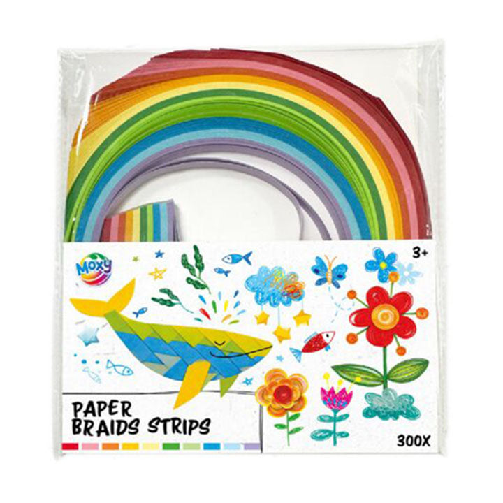 Pakovanje od 300 papirnih traka u miksu raznih boja za kreativne radove i quilling tehniku.