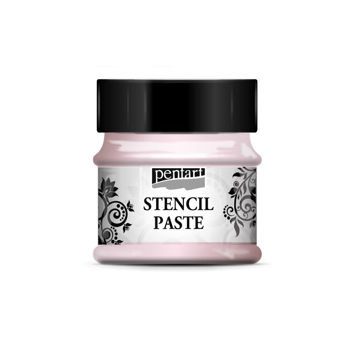 Pasta za šablonu biserna Stencil Paste Pentart 50ml — slika 1