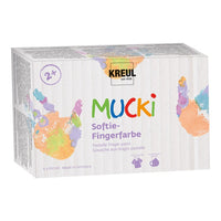 Pastelne boje za nanošenje prstima MUCKI - set 6 x 150 ml — slika 1