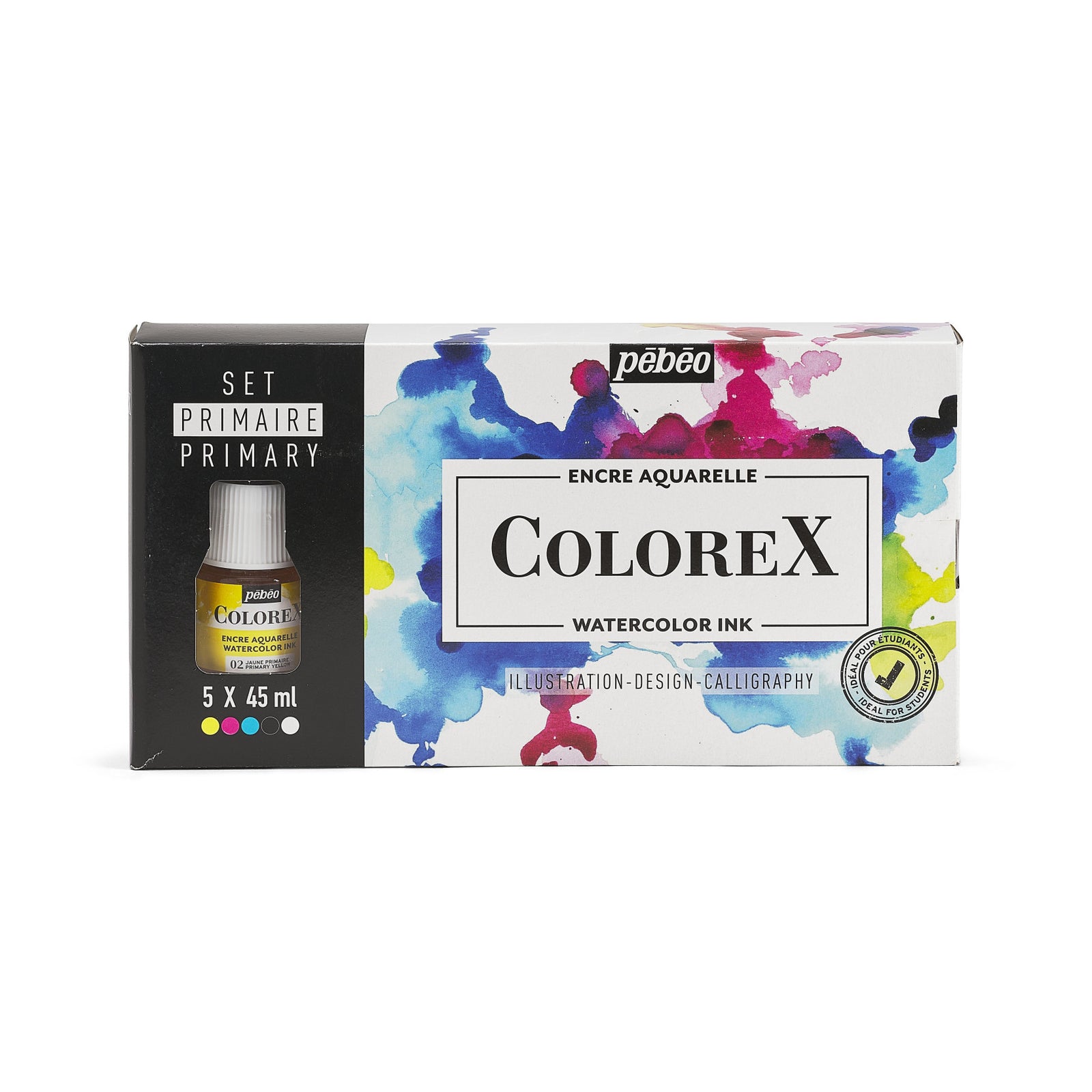 Pebeo Colorex set akvarelnih mastila 5 x 45 ml