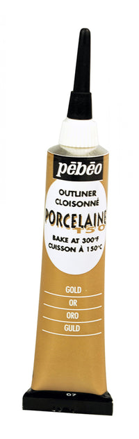 Pebeo Porcelaine 150 reljefna kontura za porcelan 20 ml – Zlatna