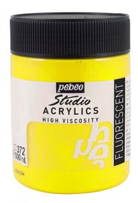 Pebeo Studio akrilna boja 500 ml – Fluorescentna žuta