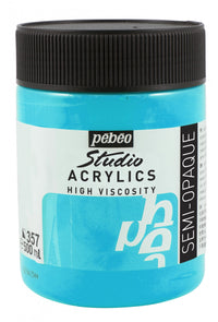 Pebeo Studio akrilna boja 500 ml – Iridescentno plavo-zelena