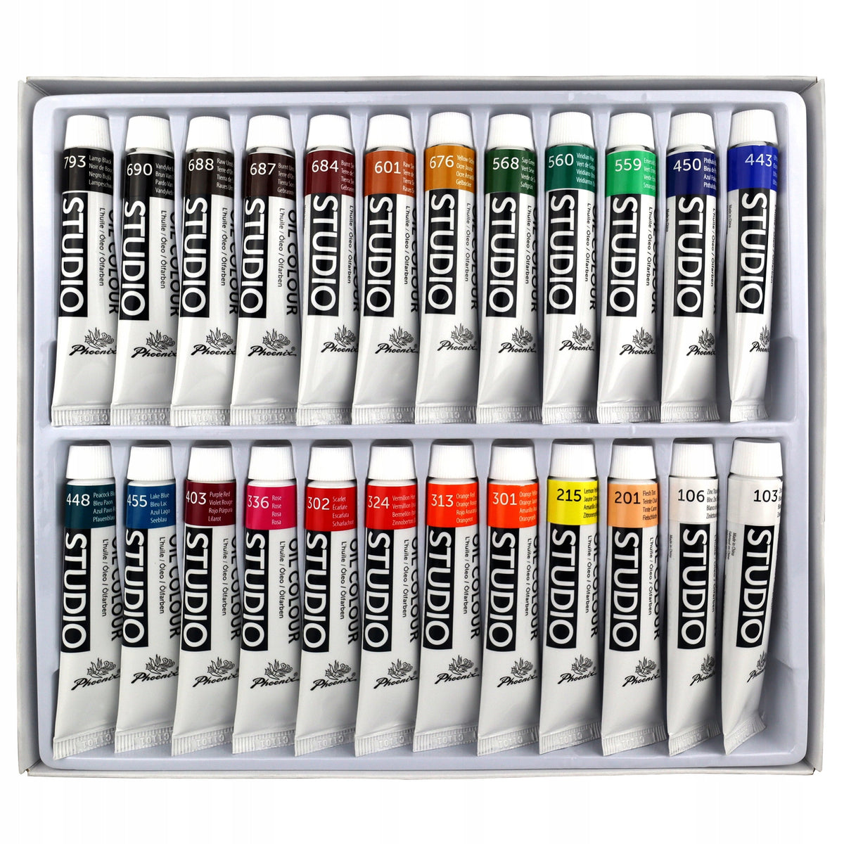 Phoenix - set uljanih boja 24 x 12 ml