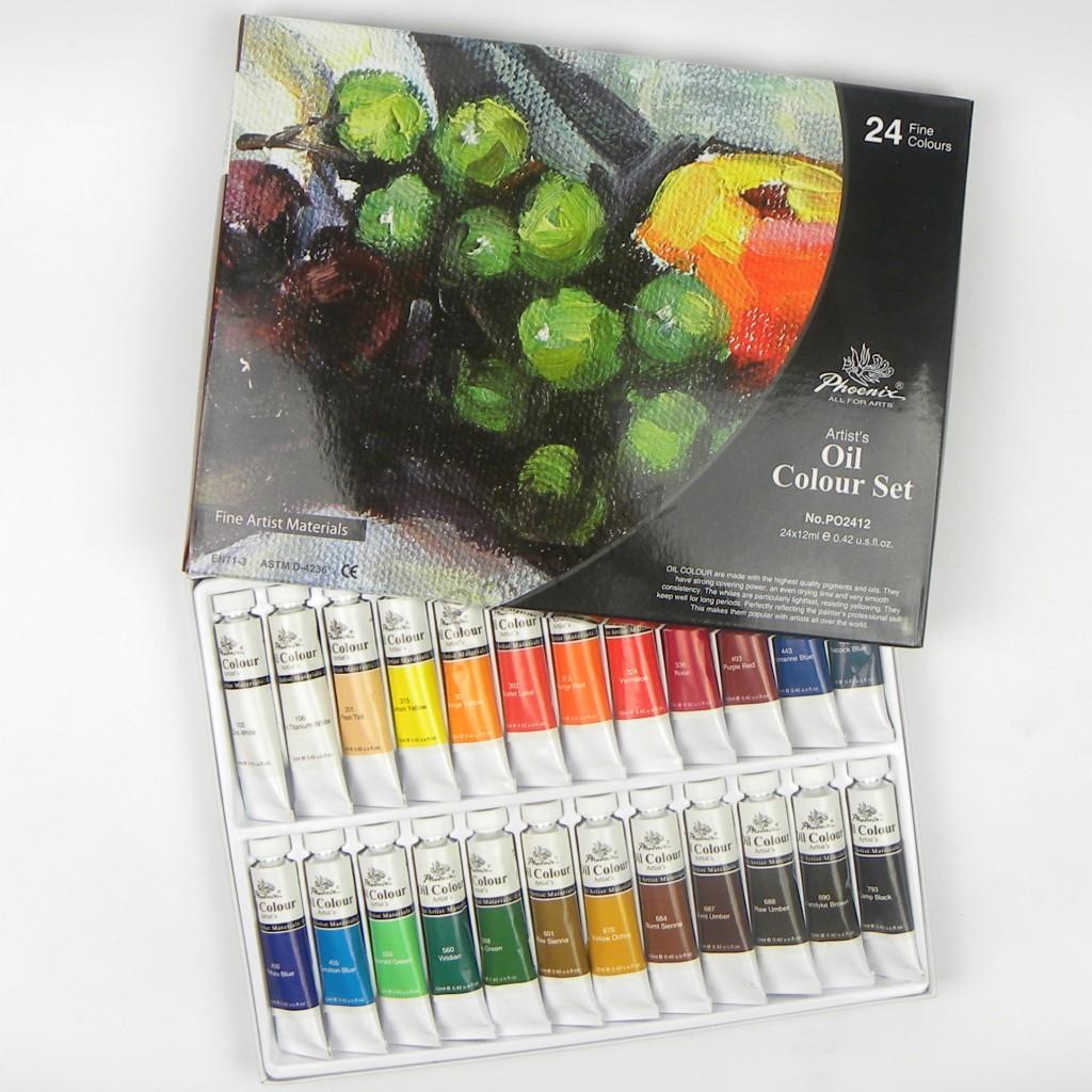 Phoenix - set uljanih boja 24 x 12 ml