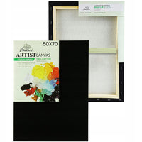 Phoenix slikarsko platno na okviru, crno, 260 g/m² | 20 x 30 do 50 x 70 cm