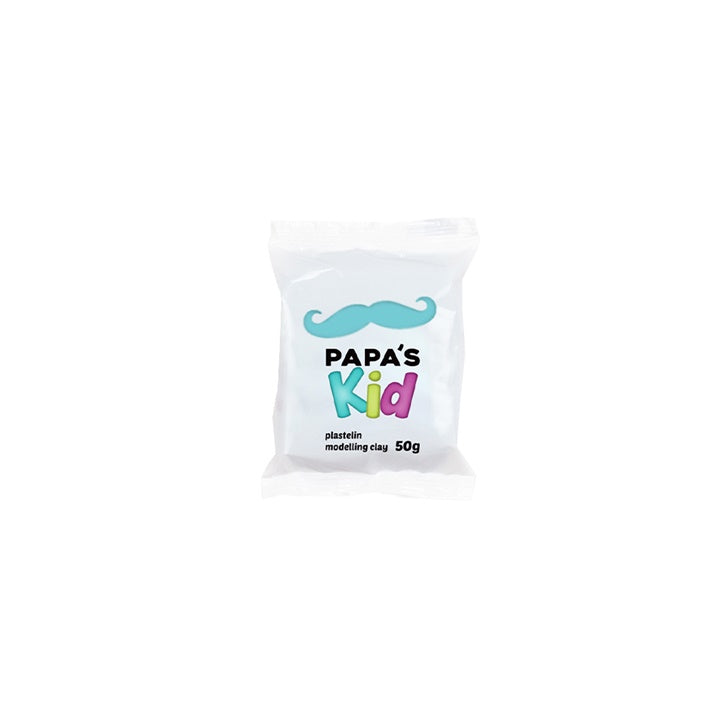 Mekani Papa's Kid plastelin od 50 g u nježnoj zelenoj nijansi za dječiju igru.