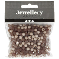 Plastične perle - 40 g - različite boje – grey