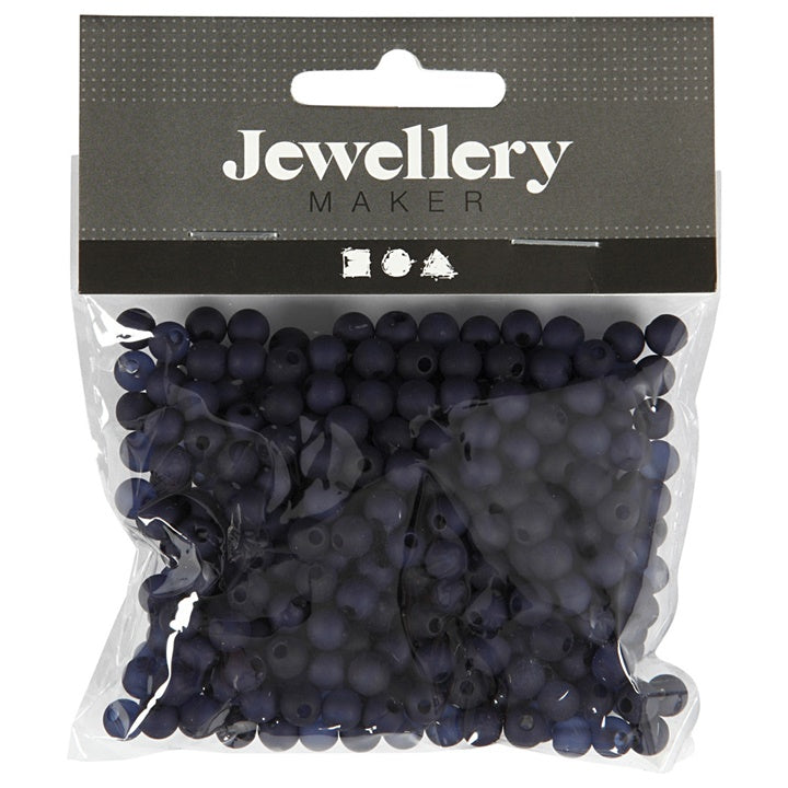 Plastične perle - 40 g - različite boje – plava