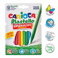 Plastične voštane bojice Carioca Plastello - 12 kom