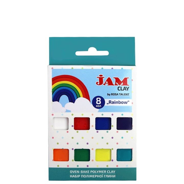 Polimerna glina Rosa Talent - set Rainbow 8 x 20 g — slika 1