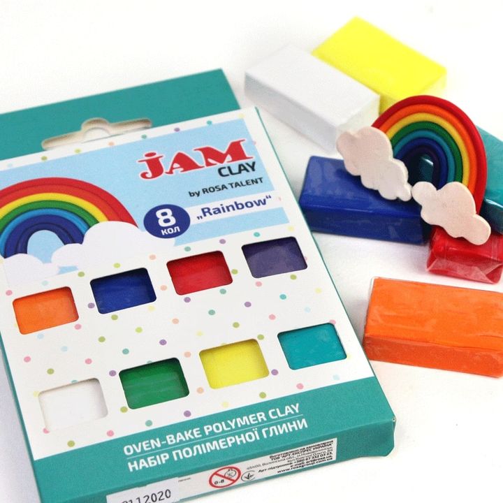 Polimerna glina Rosa Talent - set Rainbow 8 x 20 g — slika 2