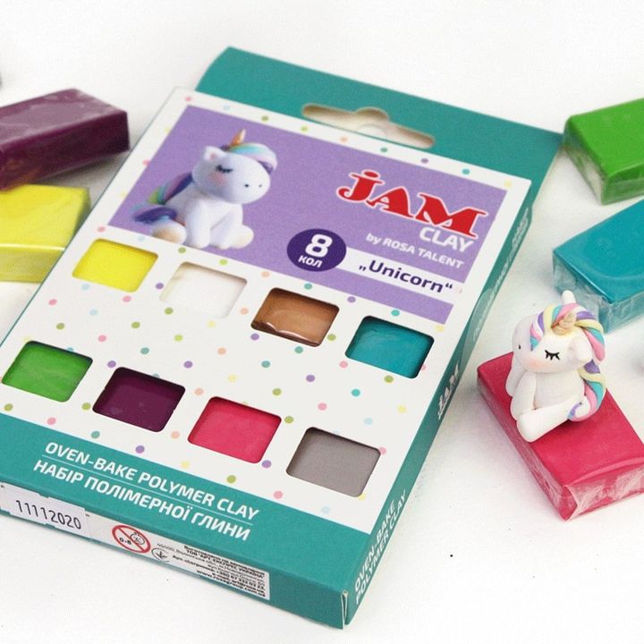 Polimerna glina Rosa Talent - set Unicorn 8 x 20 g — slika 2