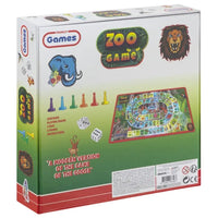 Zadnja strana kutije Zoo Game sa opisom pravila i sadržaja