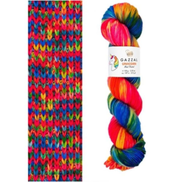 Predivo za pletenje Gazzal Unicorn 100 g - izaberi nijansu — slika 2