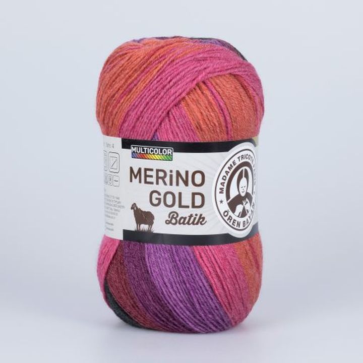 Predivo za pletenje Madame Tricote Paris Merino Gold Batik 100 g - izaberi boju — slika 4