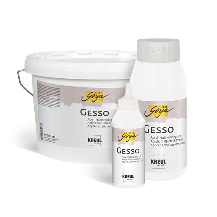 Premaz za primiranje Solo Goya Gesso bijeli - KREUL - razne zapremine — slika 1