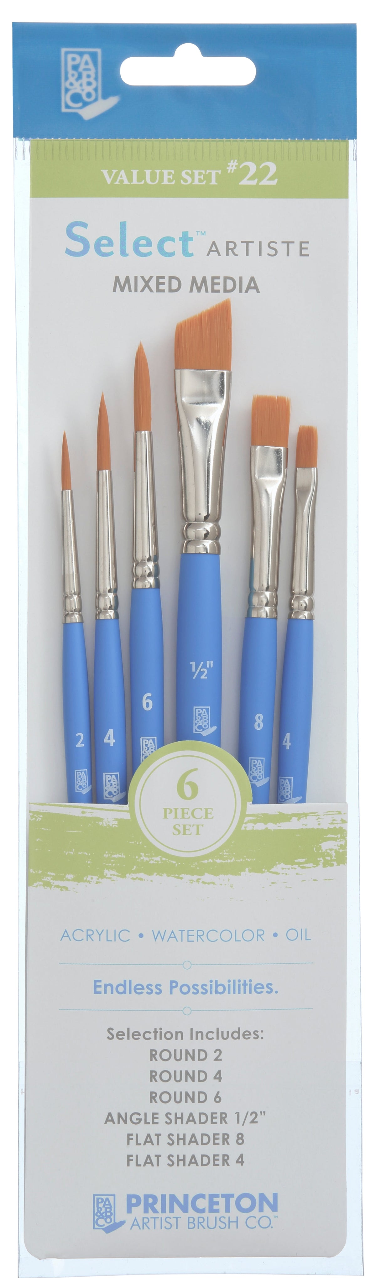 Set univerzalnih kistova PRINCETON Select – 6 kom
