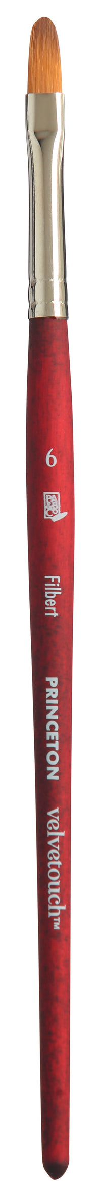 Univerzalni kist PRINCETON Velvetouch Filbert s kratkom drškom – 6